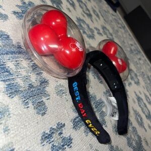 Red Mickey Balloon Ear Headband